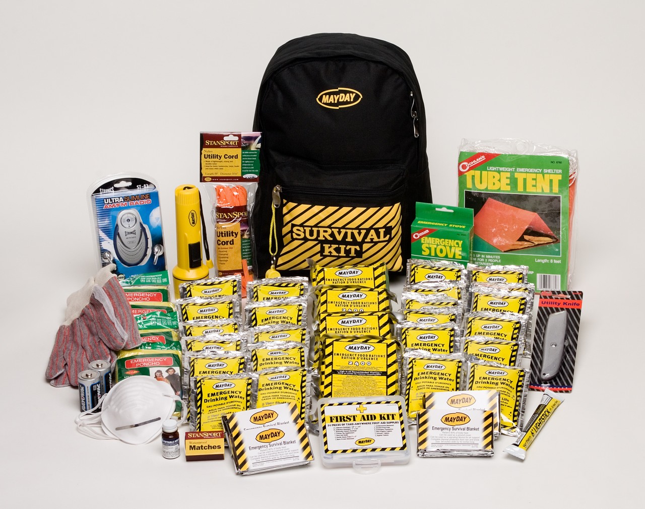 Mayday 4 Person Deluxe Emergency Preparedness Kit >>