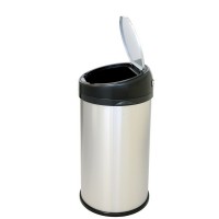 iTouchless 13 Gallon Sensor Touchless Trash Can Stainless Steel Round Extra-Wide Opening