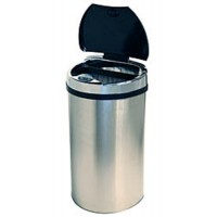 iTouchless 13 Gallon Semi-Round Extra-Wide Automatic Sensor Touchless Trash Can