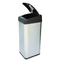 iTouchless 13 Gallon Extra-Wide  Stainless Steel Automatic Sensor Touchless Trash Can