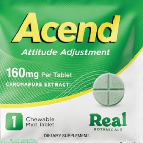Acend Kratom Tablets: High MIT Formula 160mg by Real Botanicals 1ct