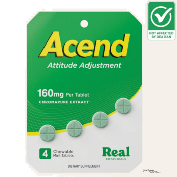 Acend Kratom Tablets: High MIT Formula  160mg by Real Botanicals 4ct
