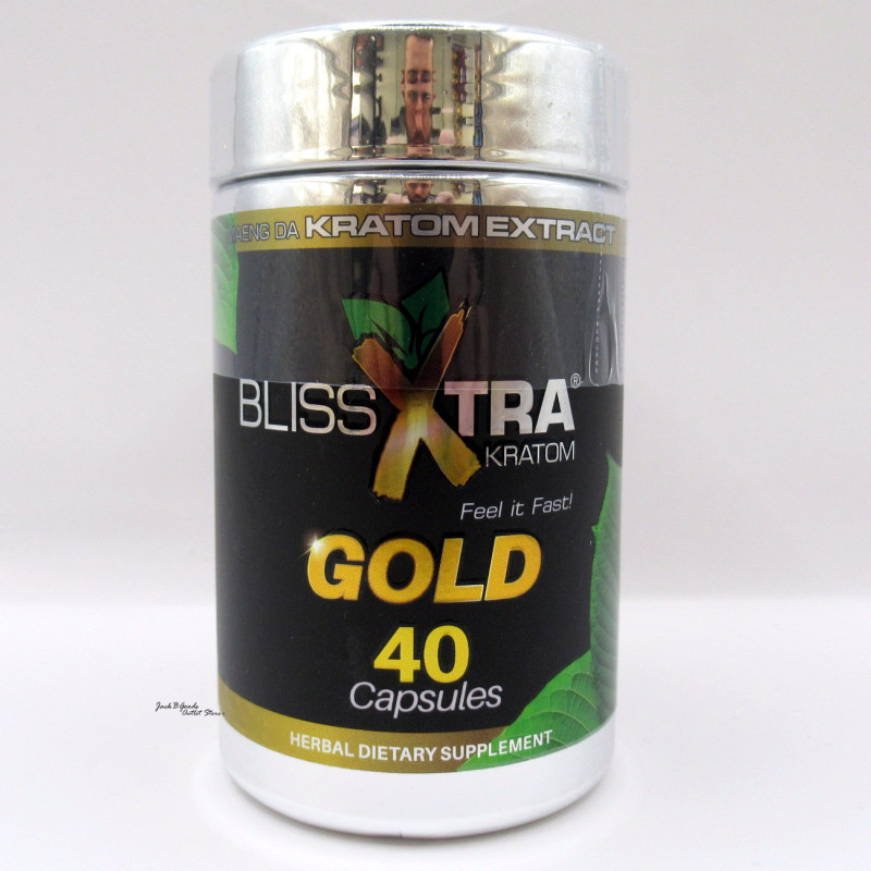 Bliss Xtra Gold Kratom Extract Capsules - Feel it Fast - (40ct)