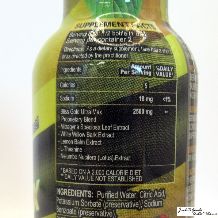 Bliss Xtra Gold Ultra Max Kratom Feel Good Shot (56ml)(1)