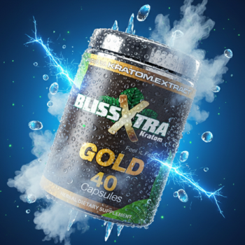 Bliss Xtra Gold Kratom Extract Capsules - Feel it Fast - (40ct)