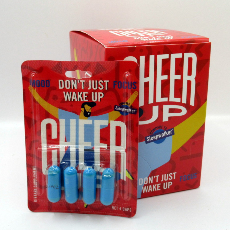 Cheer Up -  Uplifting Formula - Increase Focus & Elevate Mood 4pk Capsules 4x12 (48)(Case)