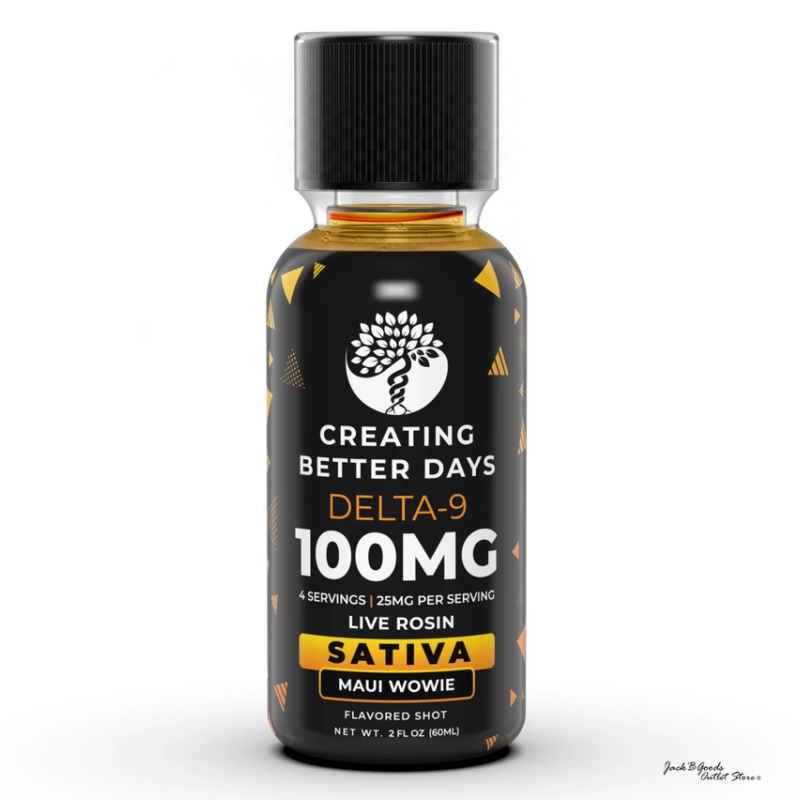 Creating Better Days THC Shots High Potency Maui Wowie Flavor 100mg (1ea)