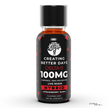 Creating Better Days THC Shots High Potency Strawberry Kush Flavor 100mg (1ea)