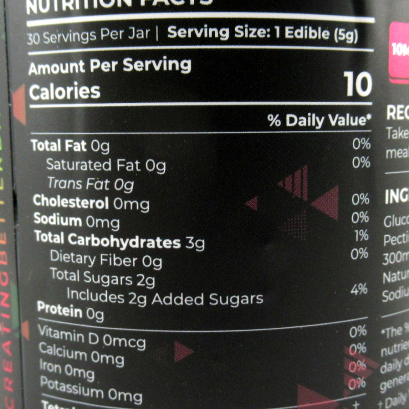 Creating Better Days THC Gummies - 10mg Cherry Lime - Medium Potency  (30ea)