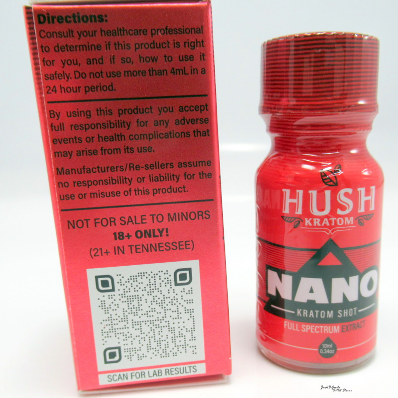 Hush Nano Mitra-Isolate Kratom Extract Shot (Long Lasting) 10ml (12)