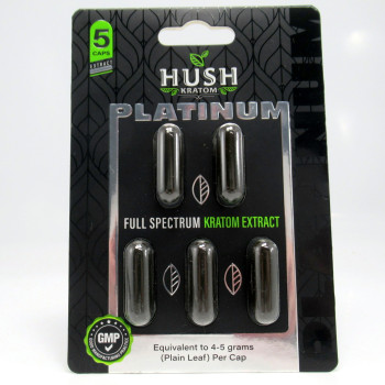 Hush Platinum Full Spectrum Kratom Extract Capsules (5ct)