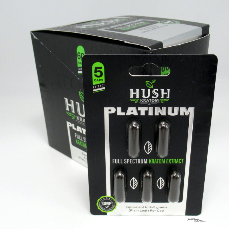 Hush Platinum Full Spectrum Kratom Extract Capsules (5ct)