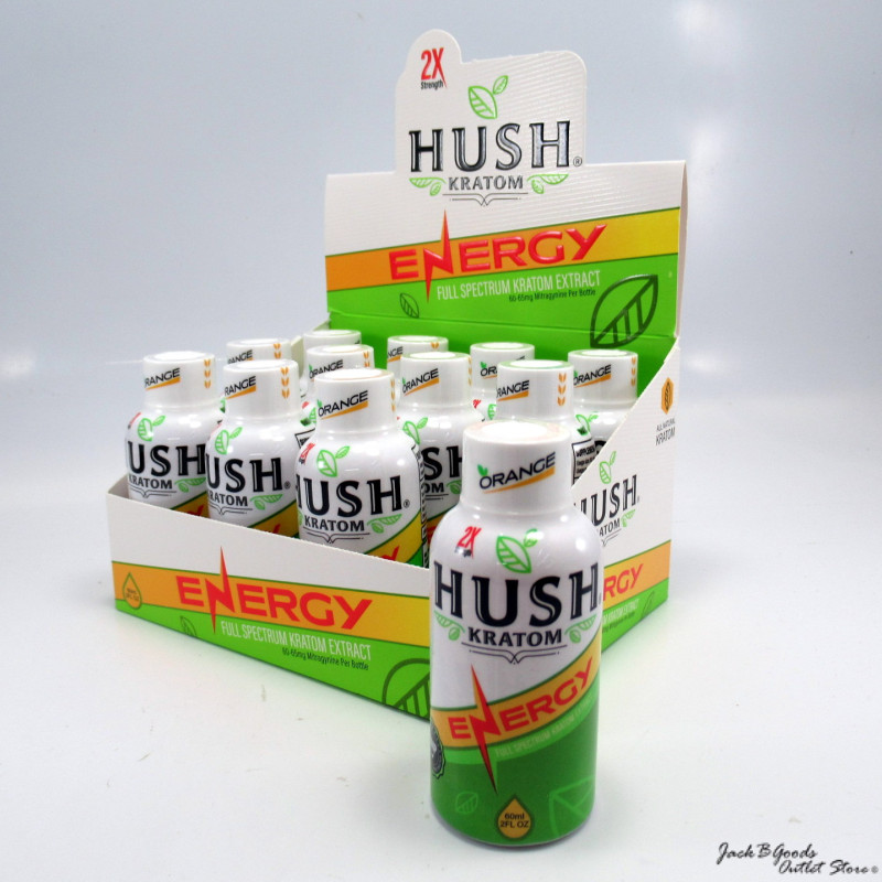 Hush Energy Premium Kratom Shot 2oz (12)