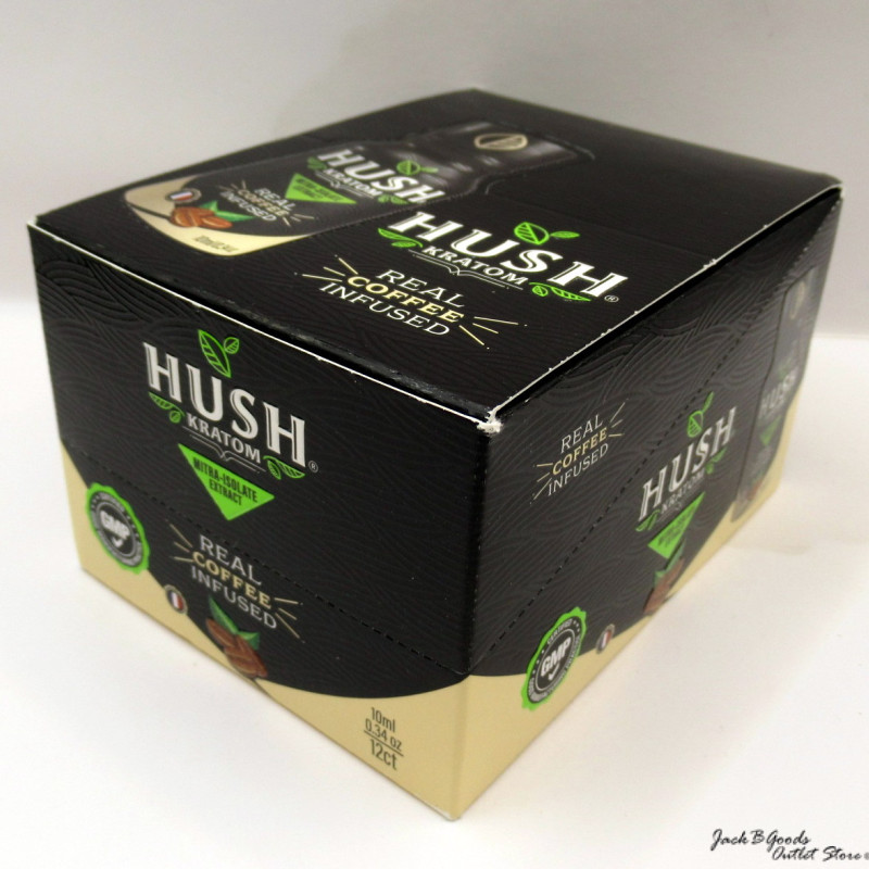 Hush Real Coffee Infused Mitra-Isolate Kratom Extract Shot (Coffee Flavor) 10ml (12)