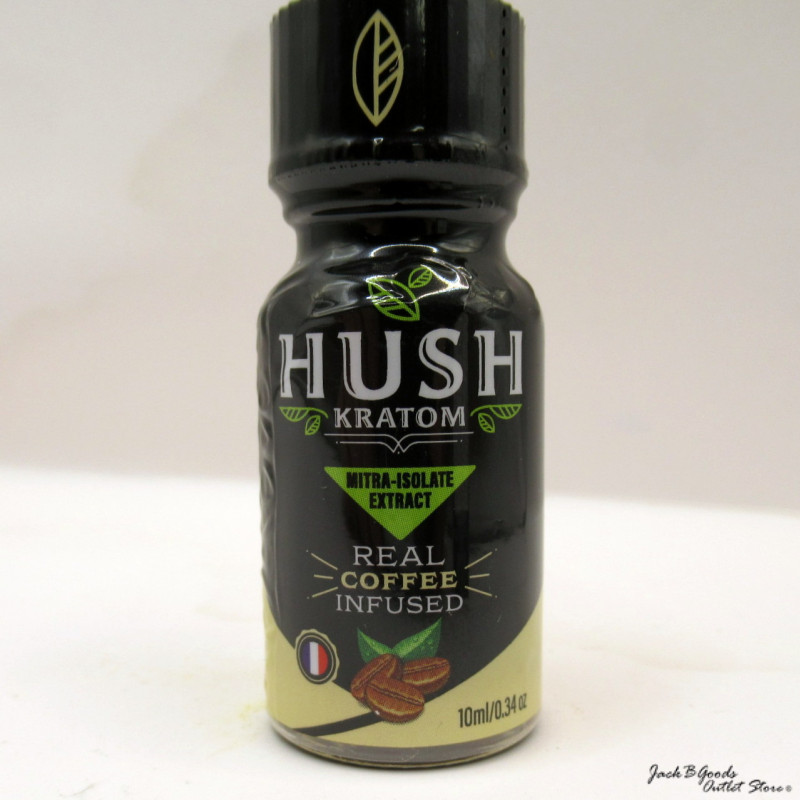 Hush Real Coffee Infused Mitra-Isolate Kratom Extract Shot (Coffee Flavor) 10ml (12)