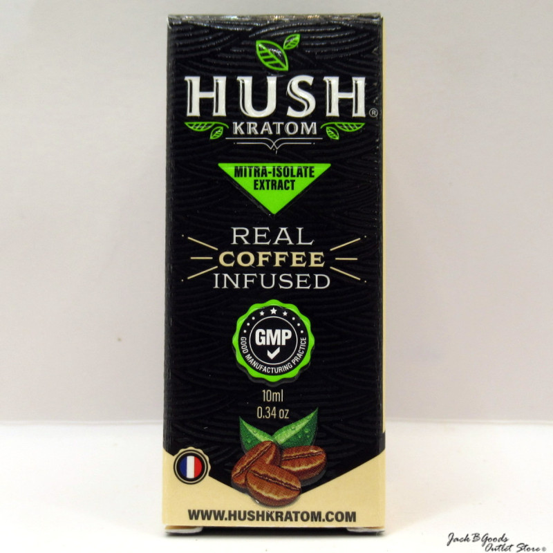 Hush Real Coffee Infused Mitra-Isolate Kratom Extract Shot (Coffee Flavor) 10ml (12)
