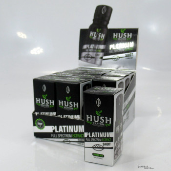 Hush Platinum Full Spectrum Extract Kratom Shot 10ml (12)