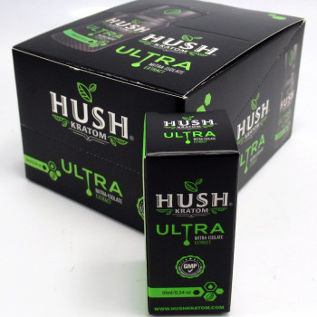 Hush Ultra Mitra-Isolate Kratom Extract Shot (Lime Flavor) 10ml (12)