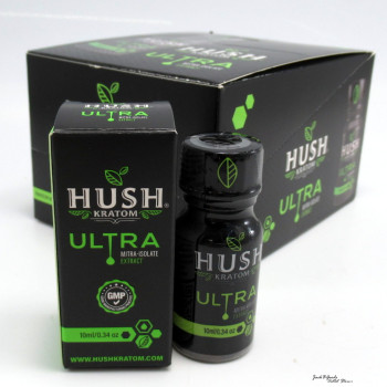 Hush Ultra Mitra-Isolate Kratom Extract Shot (Lime Flavor) 10ml (12)