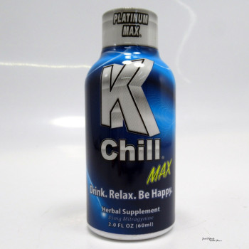 K Chill - 2oz Platinum MAX Kratom Shot - Drink ~ Relax ~ Be Happy (12ea)
