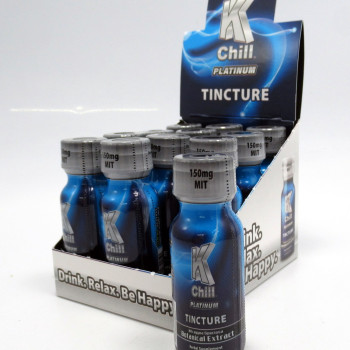 K Chill - Platinum Tincture Kratom Shot (15ml)(150MIT) - Drink ~ Relax ~ Be Happy (12ea)