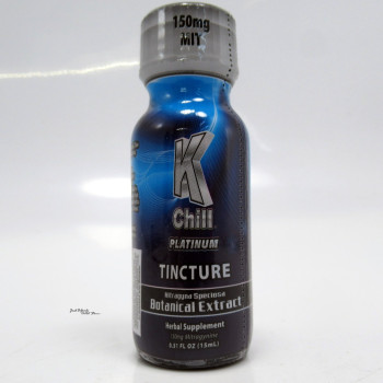 K Chill - Platinum Tincture Kratom Shot (15ml)(150MIT) - Drink ~ Relax ~ Be Happy (12ea)