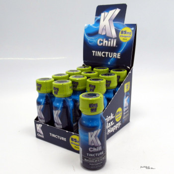K Chill - Tincture Kratom Shot (15ml)(85MIT) - Drink ~ Relax ~ Be Happy (12ea)
