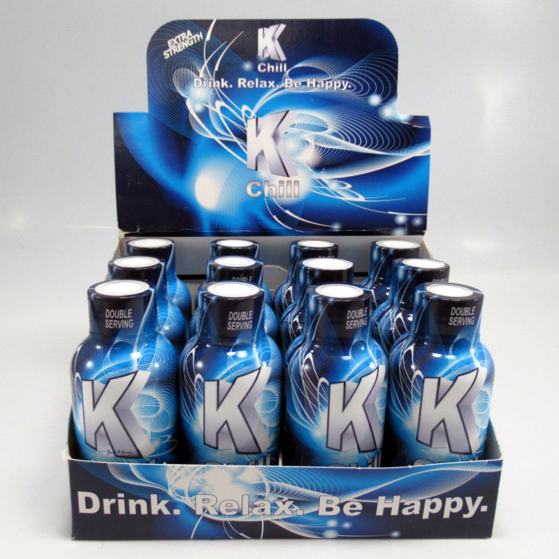 K-Chill Blue - 2oz Kratom Shot - Drink ~ Relax ~ Be Happy (12ea)
