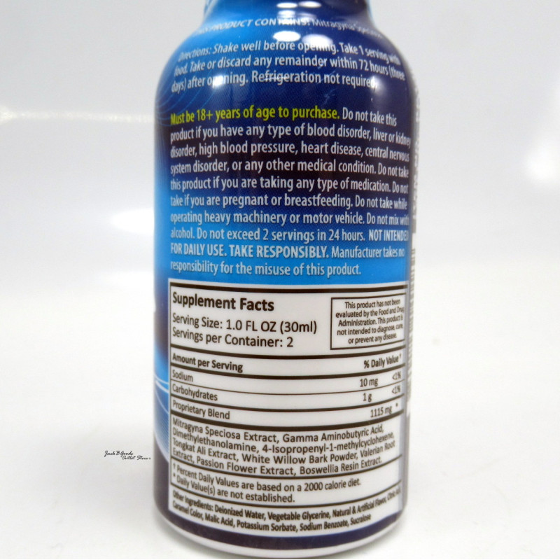 K-Chill Blue - 2oz Kratom Shot - Drink ~ Relax ~ Be Happy (12ea)