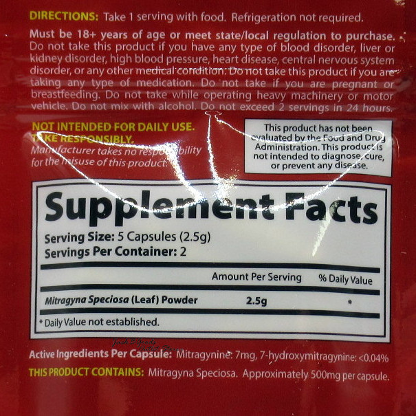 K Chill Red Hush - Red Vein Vein Maeng Da Capsules - 10ct