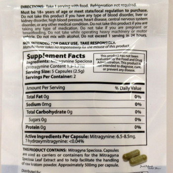 K Chill White Lightning - White Vein Maeng Da Capsules - 10ct