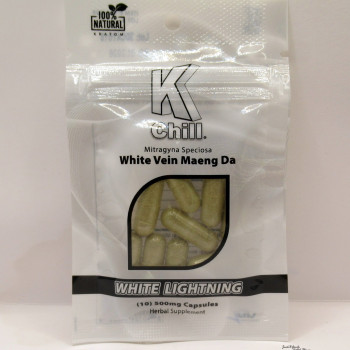 K Chill White Lightning - White Vein Maeng Da Capsules - 10ct