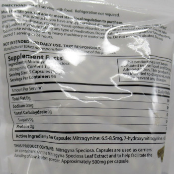 K Chill White Lightning Maeng Da Capsules - Hurry Up and Relax (480ea)