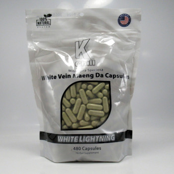 K Chill White Lightning Maeng Da Capsules - Hurry Up and Relax (480ea)