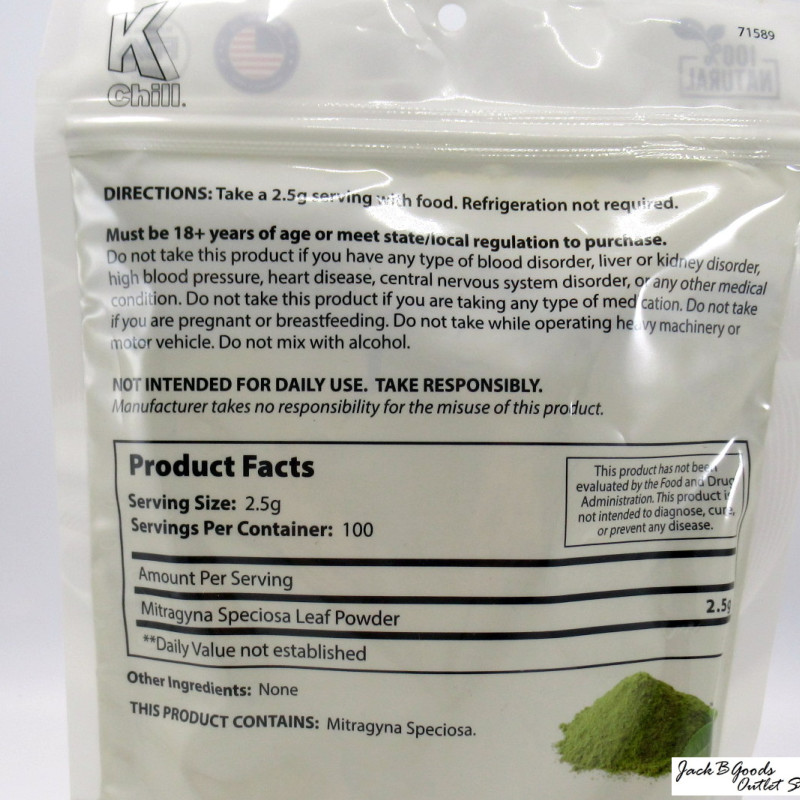 K-Chill White Lightning - White Vein Premium Powder - (250gm)