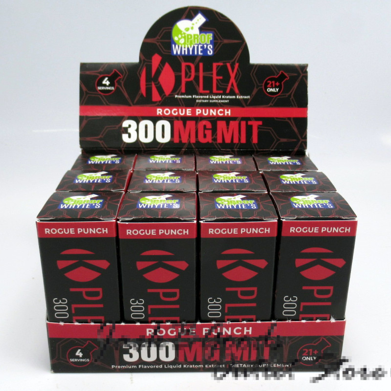 K Plex Premium Kratom Extract Shot Rogue Punch Flavor 300mg (12)