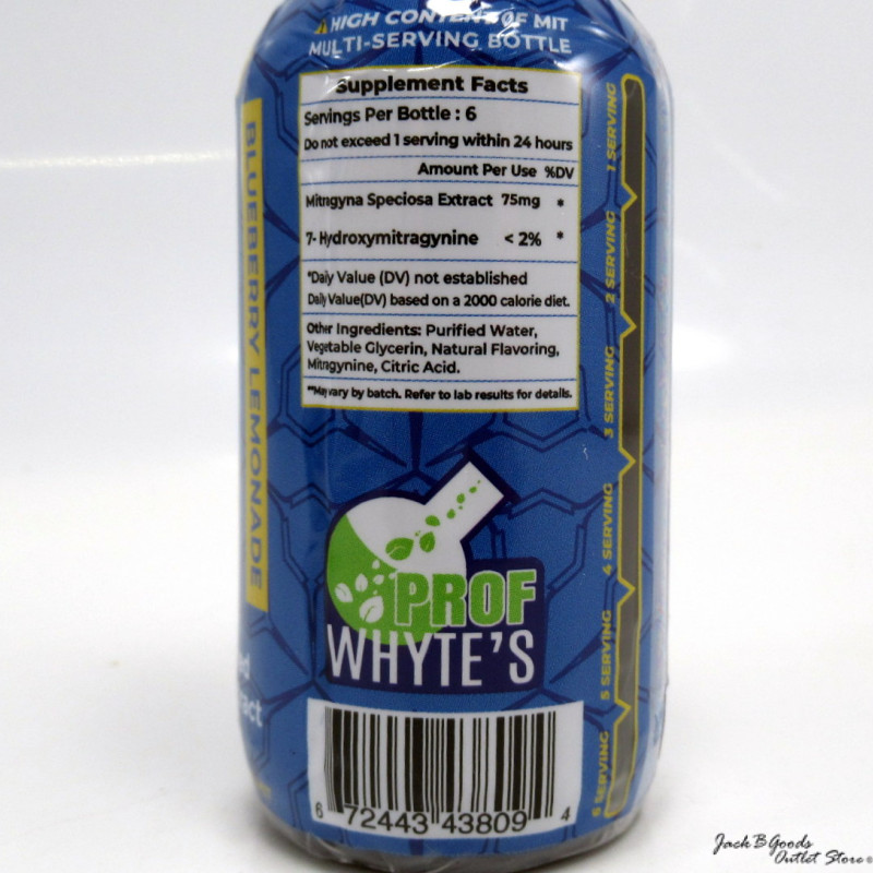K Plex Premium Blueberry Lemonade Flavored  Kratom Extract Shot (450mg MIT)(12)