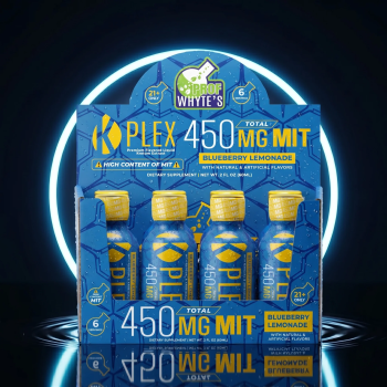 K Plex Premium Blueberry Lemonade Flavored  Kratom Extract Shot (450mg MIT)(12)