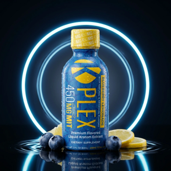 K Plex Premium Blueberry Lemonade Flavored  Kratom Extract Shot (450mg MIT)(1)