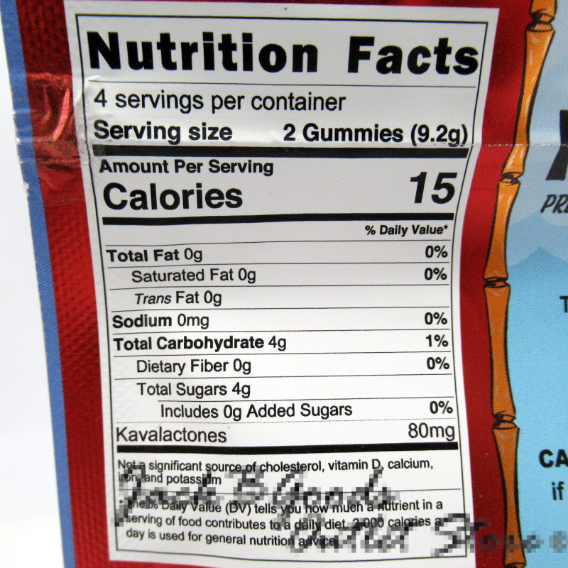 Kava Kazees Primium Kava Gummies - Lemon Lime & Mango Flavor - 640mg