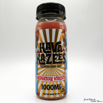 Kava Kazees Primium Kava Shot - Raspberry Hibiscus Flavor - Fast Acting 1000mg (1)