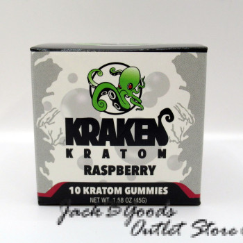 Kraken Kratom Gummies (30MIT) Delicious Raspberry Flavor Bottle (10ea)