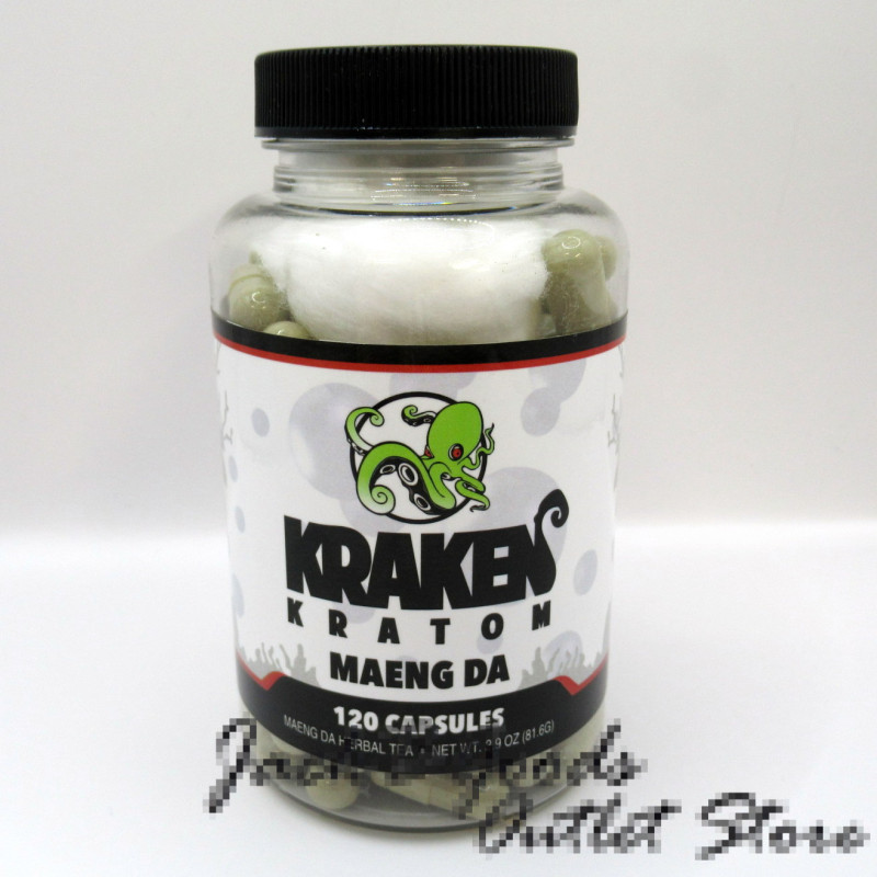 Kraken Kratom Indo Maeng Da Capsules 120ct Bottle