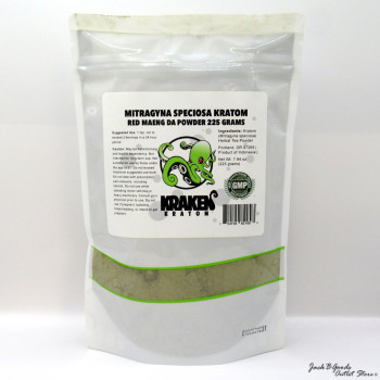 Kraken Kratom Red Vein Maeng Da Kratom Powder 225gm(8oz)