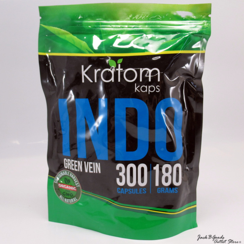 Kratom Kaps Green Vein Indo Kratom Capsules 300Ct