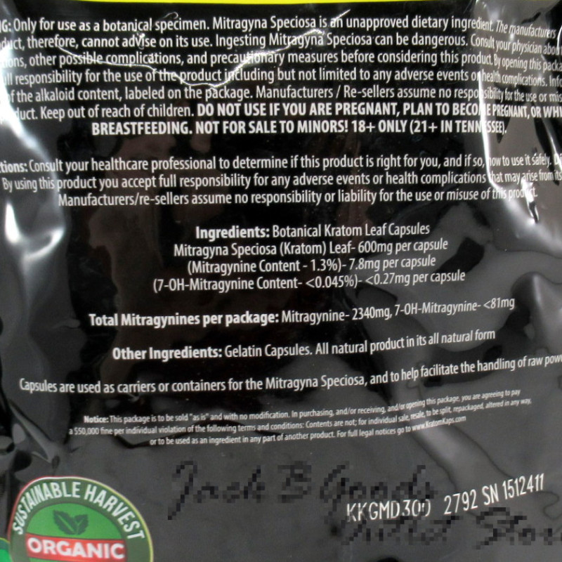 Kratom Kaps Maeng Da Kratom Capsules 300Ct