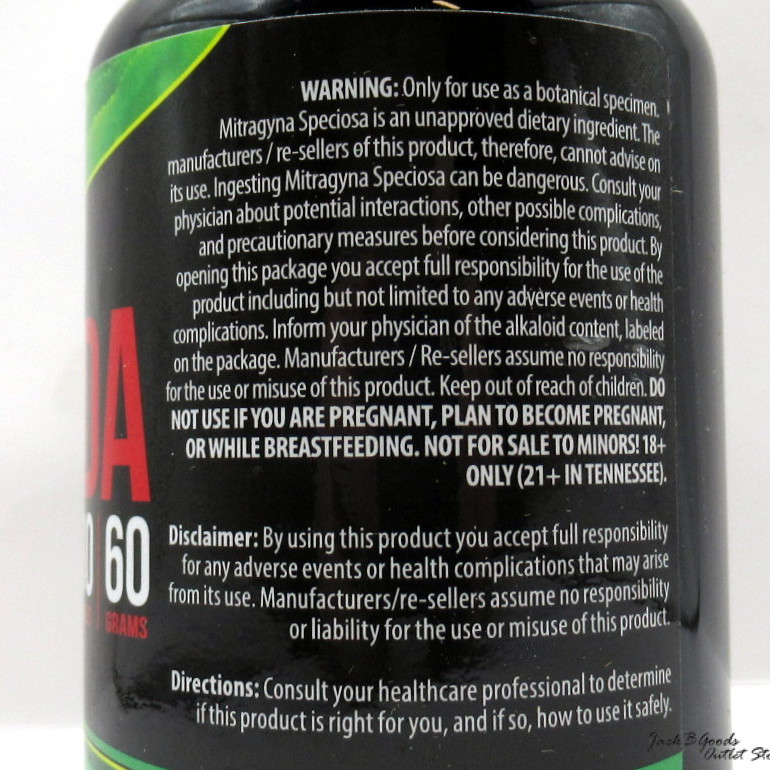 Kratom Kaps Green Vein Maeng Da Kratom Capsules 100Ct