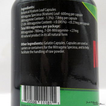 Kratom Kaps Green Vein Maeng Da Kratom Capsules 100Ct
