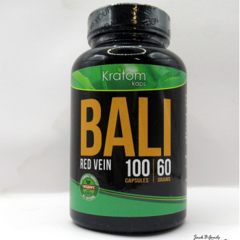Kratom Kaps Red Vein Bali Kratom Capsules 100Ct