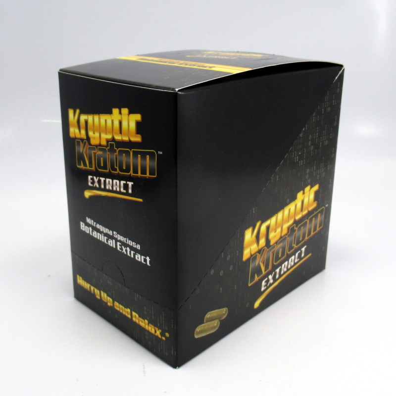Kryptic Kratom Botanical Extract Capsules - Hurry Up and Relax (2pk)(12)